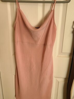 Forever 21 Blush Pink Cowl-Neck Slip Dress